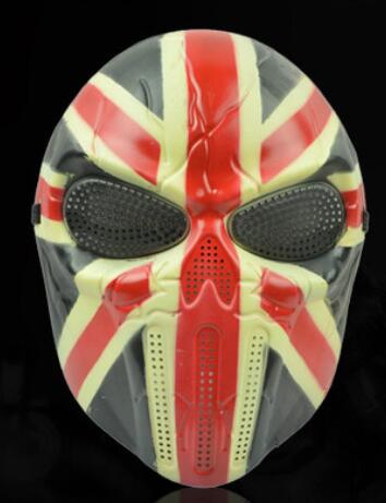 Mask Paintball Full Face Mask Army Games Mesh Eye Shield Mask Halloween eprolo