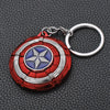 Rotating Captain America Shield Car Keychain Men's Kids Metal the Avengers Keychains Pendant Toys eprolo