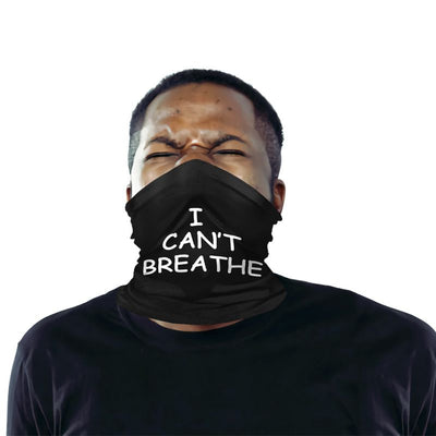 Polyester Bandana Face Scarf I CAN'T BREATHE Protective Riding Face cover Multi-function Magic Head Scarf  For Parade Protest eprolo