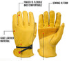 Cowhide Leather Security Protection Wear Safety Working Welding Warm Gloves eprolo