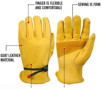 Cowhide Leather Security Protection Wear Safety Working Welding Warm Gloves eprolo