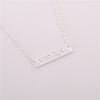 Wanderlust Pendant Necklace Jewelry Letter Pendant Simple Bar Necklace Outdoor Jewelry"Not All Who Wander Are Lost" eprolo