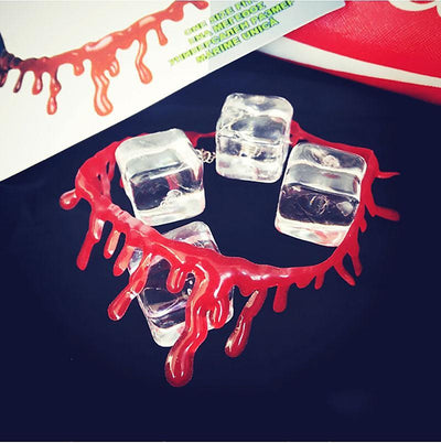 Halloween Decoration Horror Blood Drip Necklace Fake eprolo