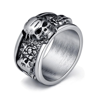 Gothic Punk Skull Men's Ring eprolo