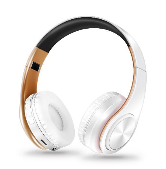 Wireless Bluetooth Headphones Foldable Stereo Headset Music Earphone with Microphone Support TF Card FM Radio AUX eprolo