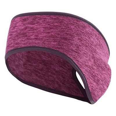 Retail Sport Wide Women Ponytail Headband Running Fitness Yoga Warm Ear Cover Outdoor Cycling Tennis Fleece Sweatband Headscarf eprolo