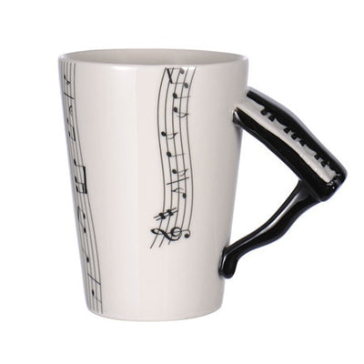 Guitar Ceramic Cup Personality Music Note Milk Juice Lemon Mug Coffee Tea Cup Home Office Drinkware Unique Gift eprolo