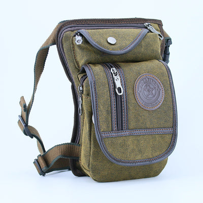 Canvas/Nylon Men Waist Pack Leg Drop Bags Motorcycle Crossbody Messenger Shoulder Belt Bum Male Hip Purse Pouch Thigh Fanny Bags eprolo