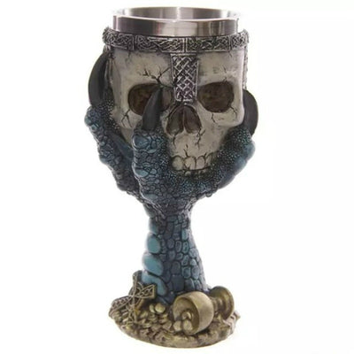 3d Skull Goblet Wolf Dragon Mug Stainless Steel Beer Mugs Cup Game Of Thrones Original Design Halloween Unicorn Wine Cup 200ml eprolo