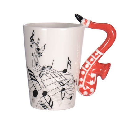 Guitar Ceramic Cup Personality Music Note Milk Juice Lemon Mug Coffee Tea Cup Home Office Drinkware Unique Gift eprolo