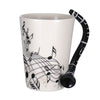 Guitar Ceramic Cup Personality Music Note Milk Juice Lemon Mug Coffee Tea Cup Home Office Drinkware Unique Gift eprolo