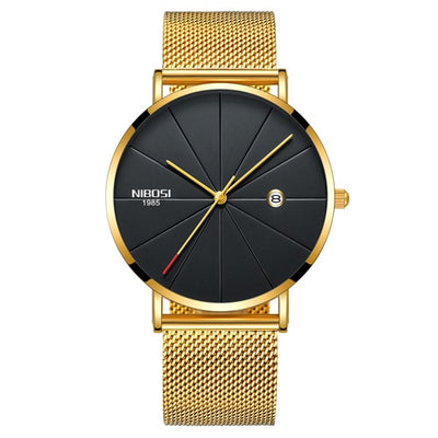 NIBOSI Ultra Thin Fashion Men Watch Top Luxury Brand Business Quartz Watches Waterproof Sports Watch eprolo