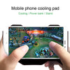 G1 Mobile Phone Cooling Pad Mute Gaming Cooler Radiator Fans With Ring Holder Stand Portable Rechargeable Power eprolo