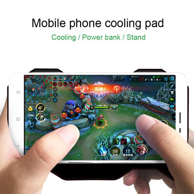 G1 Mobile Phone Cooling Pad Mute Gaming Cooler Radiator Fans With Ring Holder Stand Portable Rechargeable Power eprolo