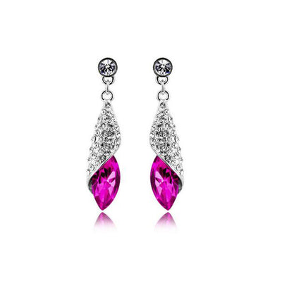 Austrian element Crystal Necklace Earrings Jewelry Sets eprolo