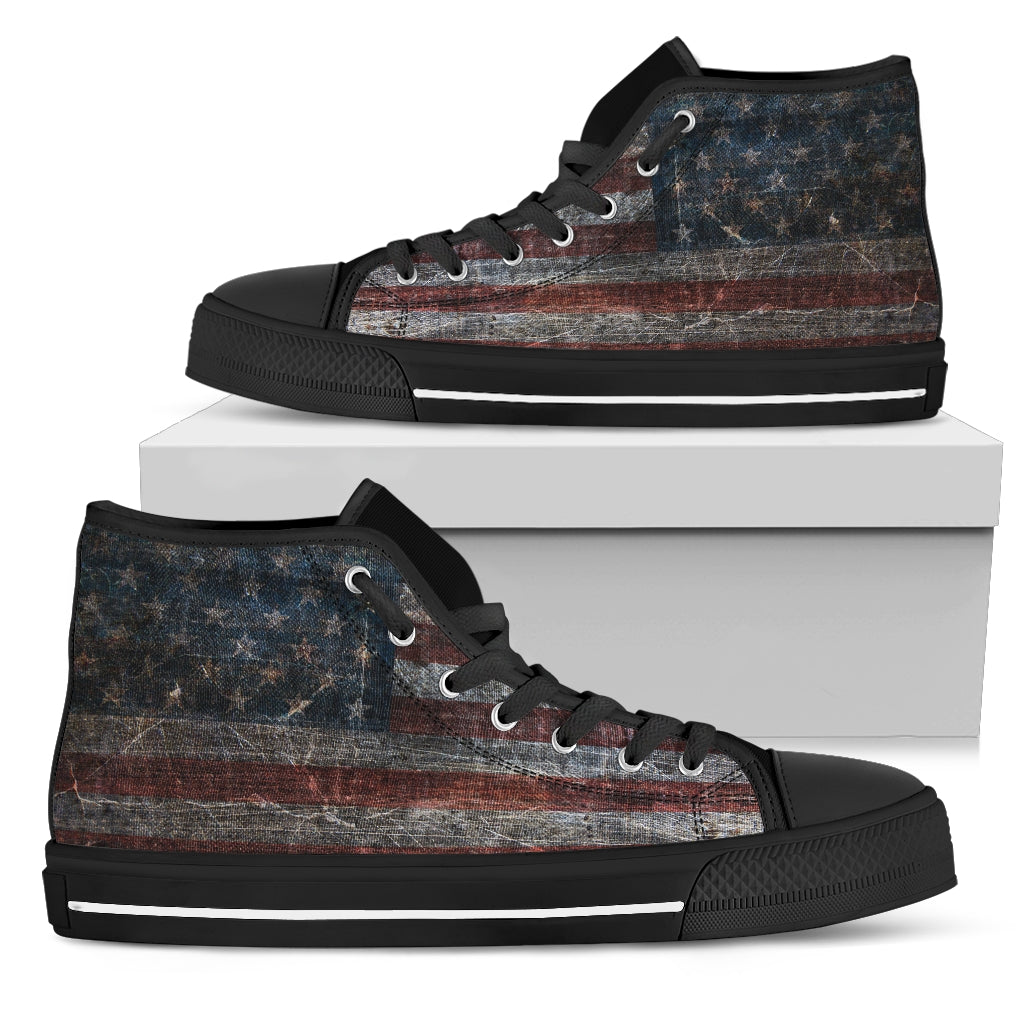 American Flag Handcrafted High Tops Getbrewtaps.com
