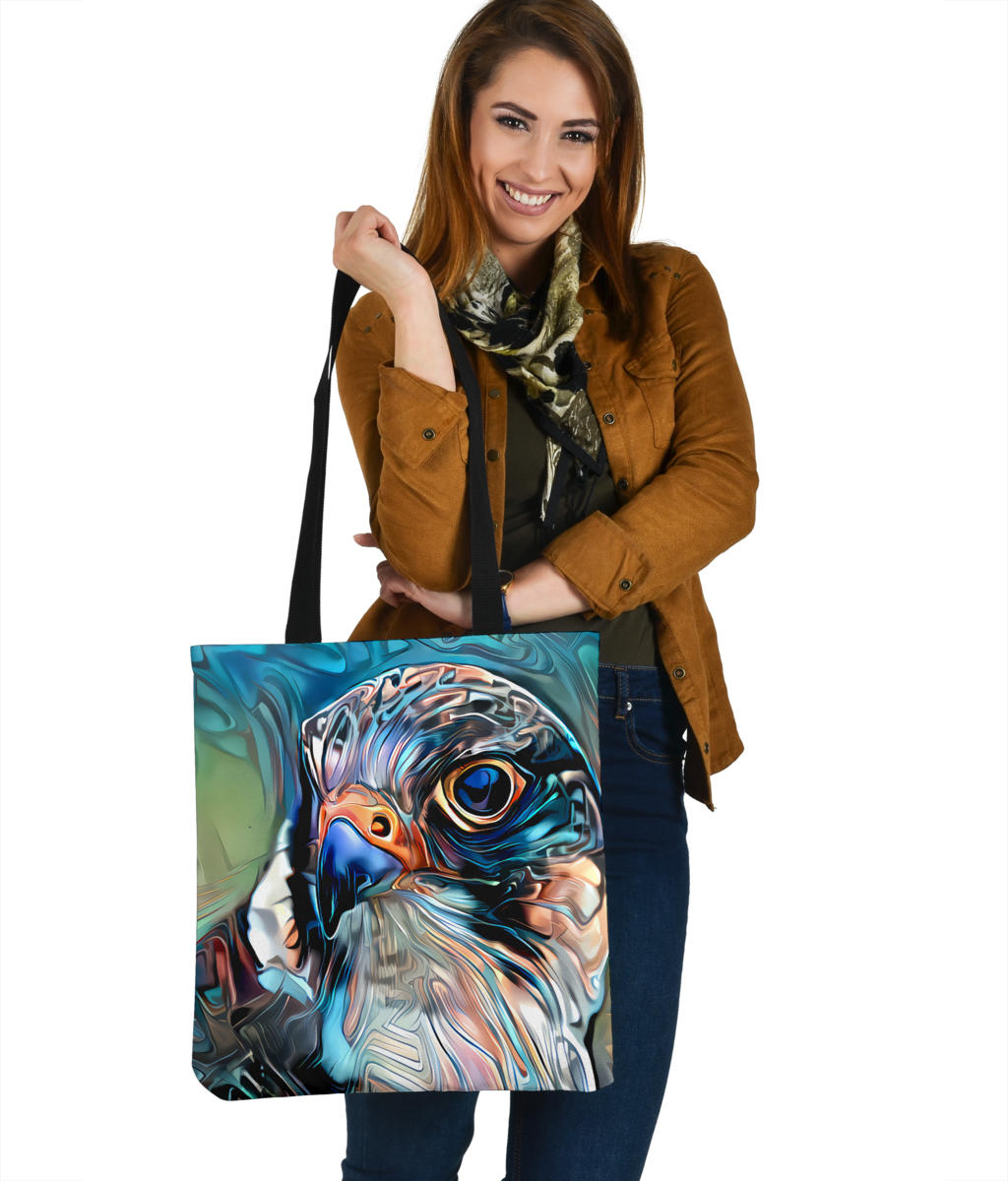 Colorful Hawk Shoulder Tote Bag Getbrewtaps.com