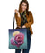 Rainbow Rose Shoulder Tote Bag Getbrewtaps.com