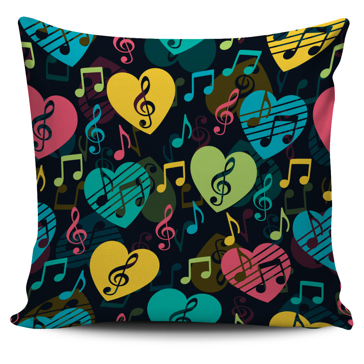 Music Heart Pillow Cover Getbrewtaps.com