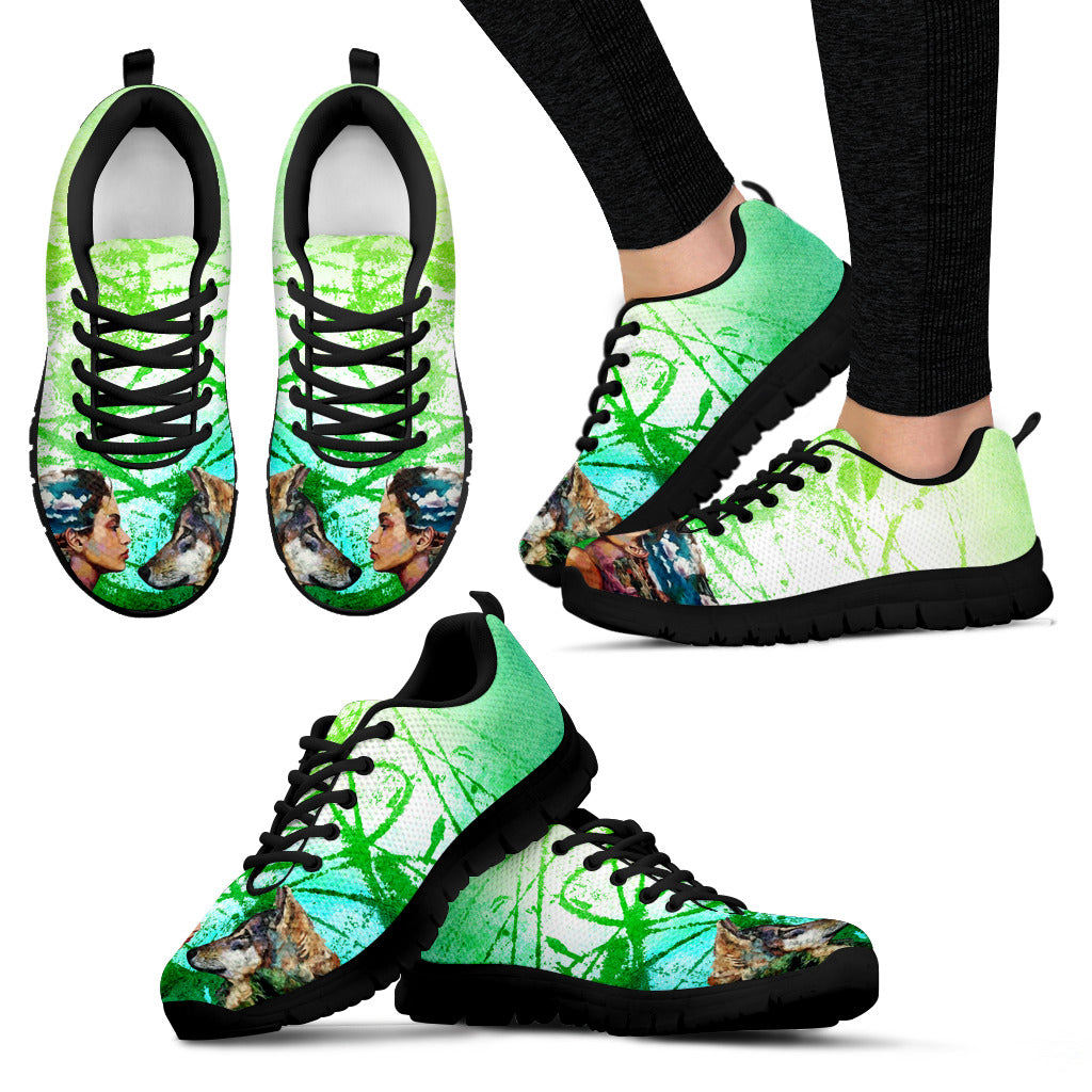 Wolf & Girl Handcrafted Sneakers. Getbrewtaps.com