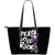 PURPLE Peace, Love, Ride LARGE PU LEATHER TOTE Getbrewtaps.com