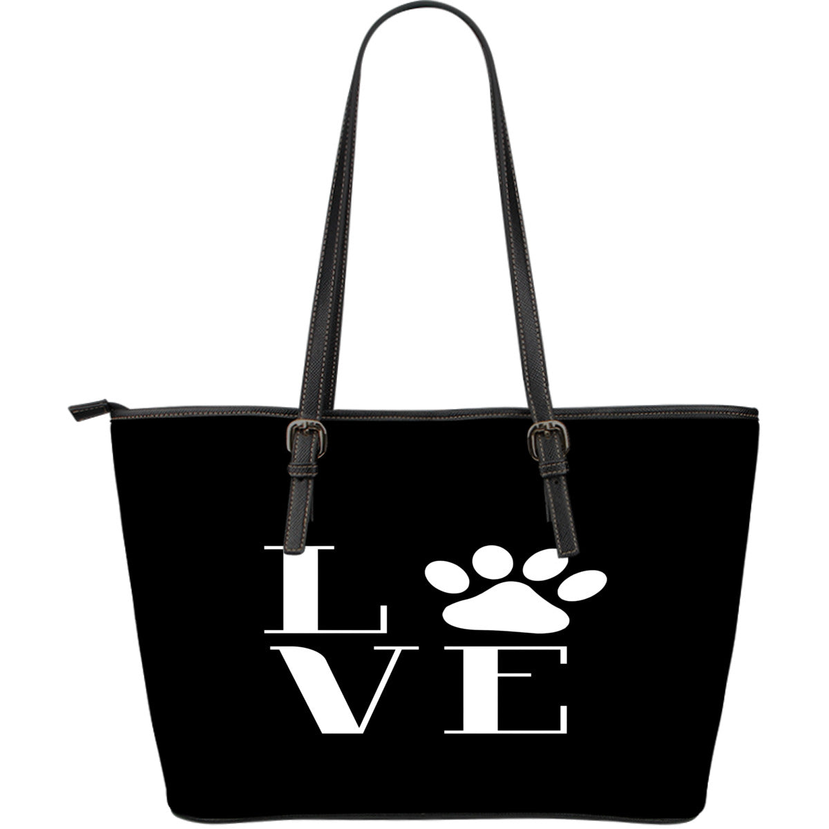 NP Love Dogs Leather Tote Bag Getbrewtaps.com
