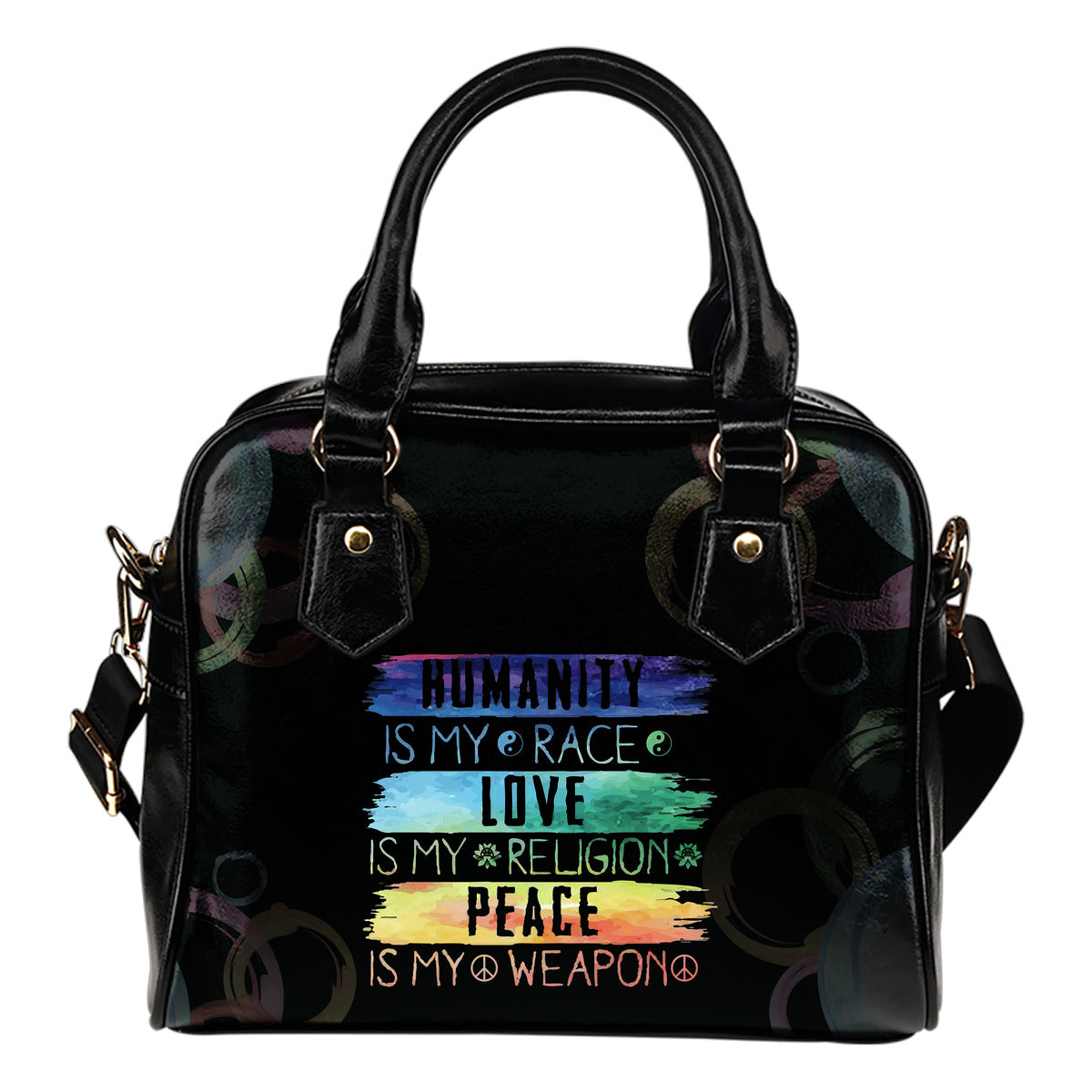 Peace & Love Shoulder Handbag Getbrewtaps.com
