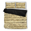 Sheet Music Bedding Set Black Bedding Set Getbrewtaps.com