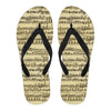 Sheet Music Design Men's Flip Flops Getbrewtaps.com