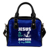 NP Jesus Is The Anchor Leather Shoulder Handbag Getbrewtaps.com