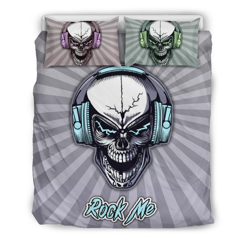 Rock Me Skull Bedding Set for Music Freaks Getbrewtaps.com