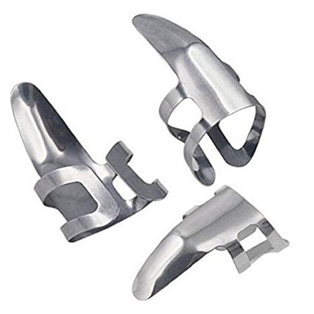 3PCS Sliver Adjustable Stainless Steel Guitar Pick Finger Protection Guard eprolo