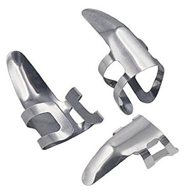 3PCS Sliver Adjustable Stainless Steel Guitar Pick Finger Protection Guard eprolo