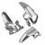 3PCS Sliver Adjustable Stainless Steel Guitar Pick Finger Protection Guard eprolo