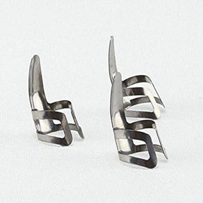 3PCS Sliver Adjustable Stainless Steel Guitar Pick Finger Protection Guard eprolo