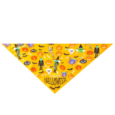 Christmas Pet Dog Bandana Small Large Dog Bibs Towel Scarf Halloween Pumpkin Printing Puppy Pet Grooming Costume Accessories eprolo