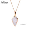 Artilady natural crystal arrows pendant necklace eprolo