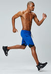Men's music shorts 2 in 1 running shorts security pockets shorts quick drying sports shorts built-in pockets hip zipper pockets eprolo