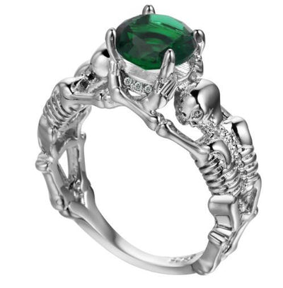 Ghost Evil Skull Skeleton Ring Men Jewelry eprolo