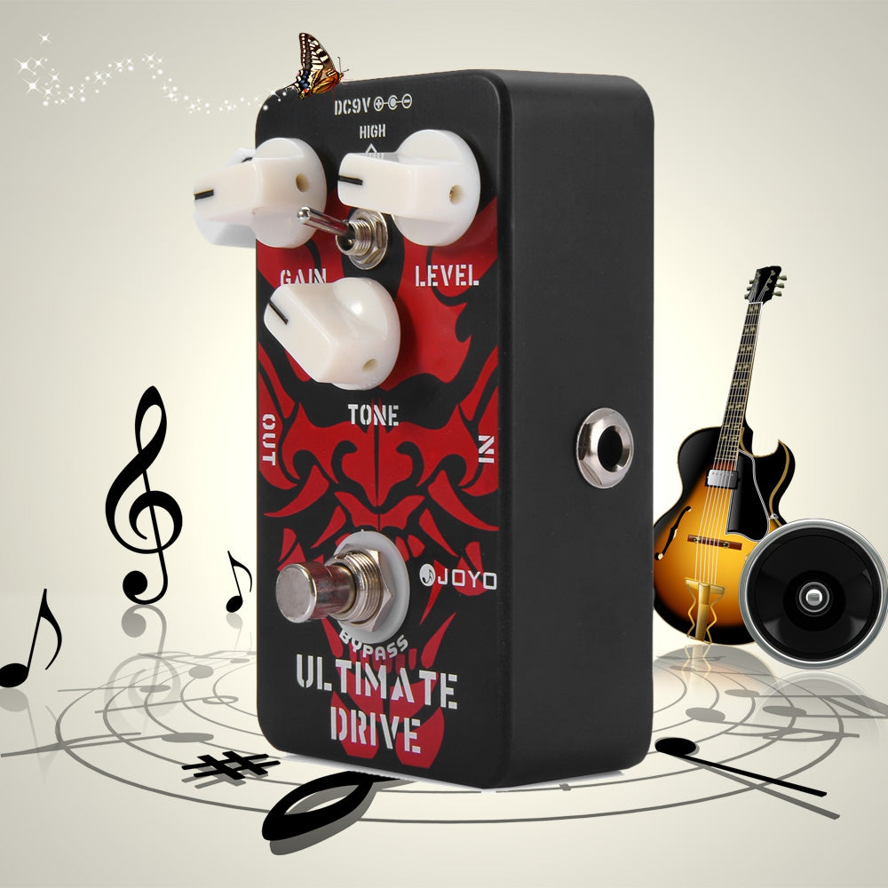 JOYO JF - 02 True Bypass Design Ultimate Drive Guitar Effect Pedal with 3 Adjustable Knobs eprolo