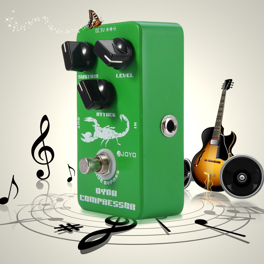 JOYO JF - 10 True Bypass Design Dynamic Compressor Guitar Effect Pedal with Aluminum Alloy Casing eprolo