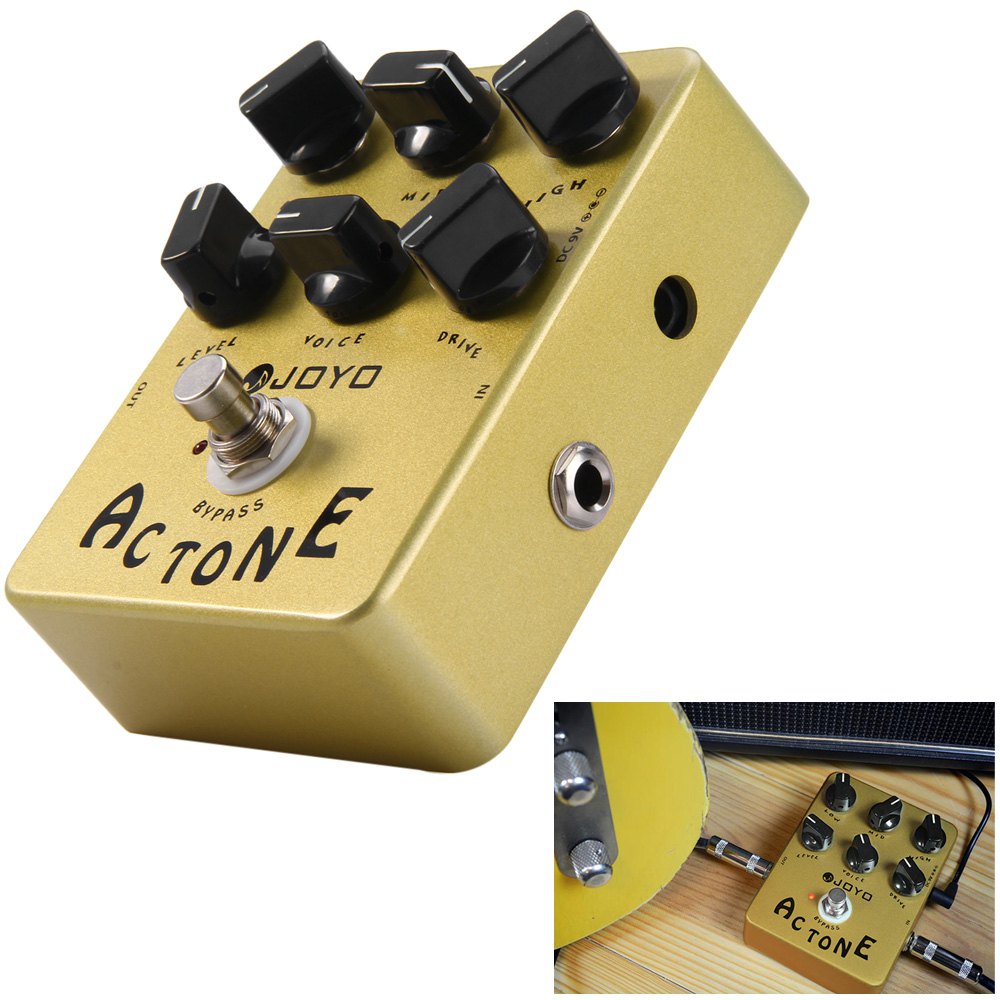 JOYO JF - 13 True Bypass Design AC Tone Vox Amp Simulator Electric Guitar Effect Pedal with Aluminum Alloy Casing eprolo