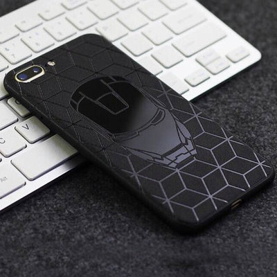 Marvel Avengers Captain America Shield Superhero Case for iPhone 6s 7 8 Plus X 10 Silicone Rubber Cover Ironman coque eprolo