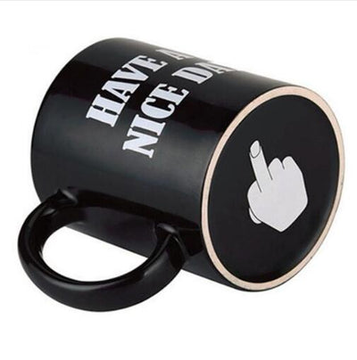 Have a Nice Day Coffee Mug Middle Finger Funny Cup eprolo