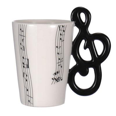 Guitar Ceramic Cup Personality Music Note Milk Juice Lemon Mug Coffee Tea Cup Home Office Drinkware Unique Gift eprolo