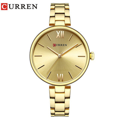 CURREN Women Watch Quartz Female clock Casual Fashion Stainless Steel Strap Watch eprolo