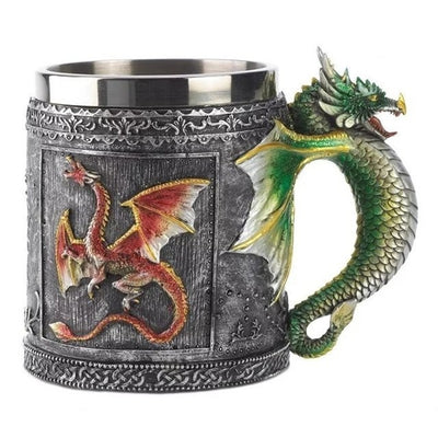 3d Skull Goblet Wolf Dragon Mug Stainless Steel Beer Mugs Cup Game Of Thrones Original Design Halloween Unicorn Wine Cup 200ml eprolo