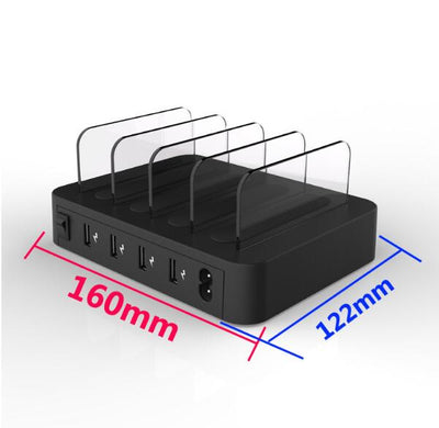 Desktop Quick Charger  4 Ports 24W USB Charger Multi-port USB Charging Station Dock eprolo