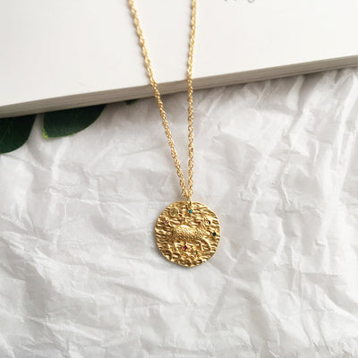 Artilady 12 Zodiac Necklace Pendant necklace Gold Constellation Necklace for Women Jewelry Party Gift eprolo