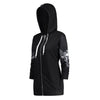 Women Skull Wings Print Halloween Zip Up Hoodies Sweatshirts eprolo